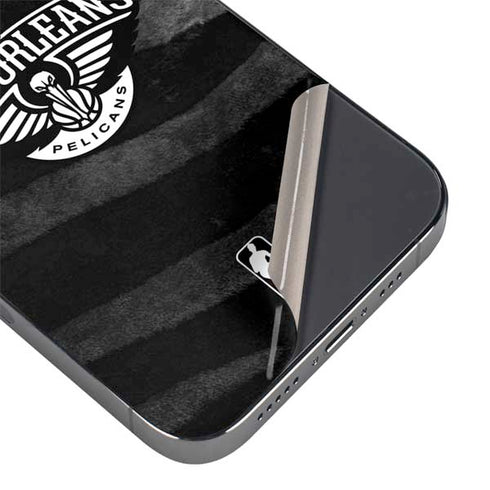 NBA New Orleans Pelicans Black Animal Print iPhone 16e Skin